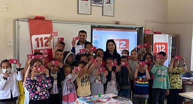 112 Okul Okul Dolaşıp Anlatıldı