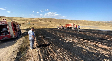 Sulakyurt'ta Tarım Arazisinde Yangın Çıktı