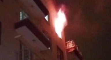 Apartta çıkan yangın korkuttu 