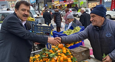 Harun Güleç esnaf ve vatandaşla bir araya geldi