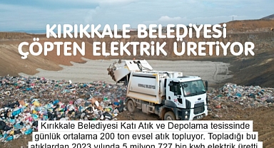 2023 yılında 5 milyon 727 bin kwh elektrik üretildi
