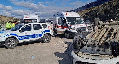 Aracın içinde 150 metre sürüklenen sürücünün burnu dahi kanamadı