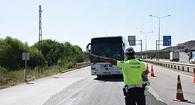Kırıkkale'de 115 araç trafikten men edildi 