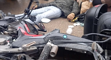 DÖRTYOLDA MOTOSİKLETLİ KAZA