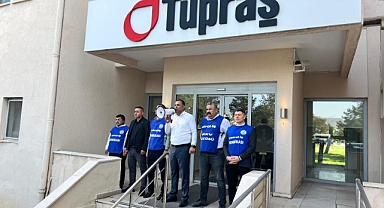 KIRIKKALE DE TÜPRAŞ İŞÇİSİ AYAKTA