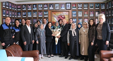 EMNİYET MÜDÜRÜ MUSTAFA IŞIK'IN EŞİN DEN ANLAMLI ZİYARET