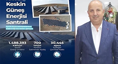 Keskin’den Güçlü Hamle: GES ile Hem Doğa Kazanıyor Hem Belediye Bütçesi Rahatlıyor