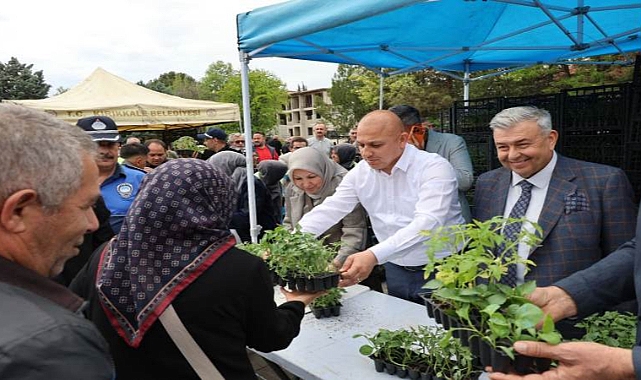 Kırıkkale Belediyesi 500 bin sebze fidesi Dağıttı